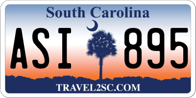 SC license plate ASI895