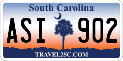 SC license plate ASI902