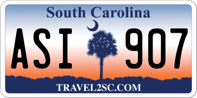 SC license plate ASI907
