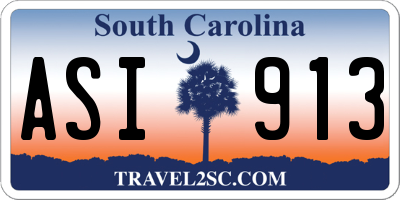 SC license plate ASI913