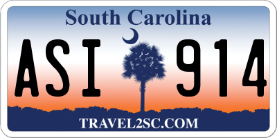 SC license plate ASI914