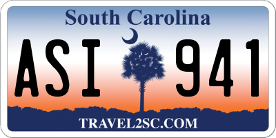 SC license plate ASI941