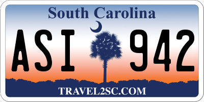 SC license plate ASI942