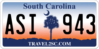 SC license plate ASI943