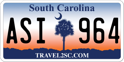 SC license plate ASI964