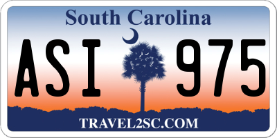 SC license plate ASI975