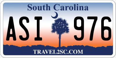 SC license plate ASI976