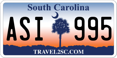 SC license plate ASI995