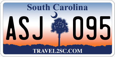 SC license plate ASJ095