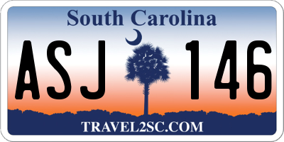 SC license plate ASJ146