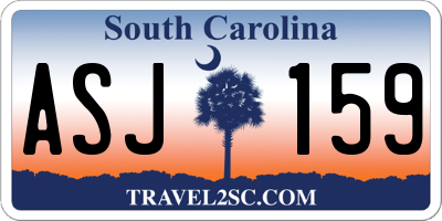 SC license plate ASJ159