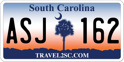 SC license plate ASJ162