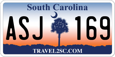 SC license plate ASJ169
