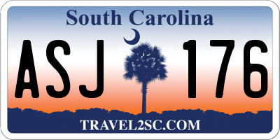 SC license plate ASJ176