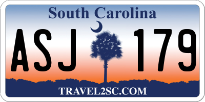 SC license plate ASJ179