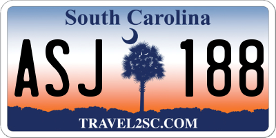 SC license plate ASJ188