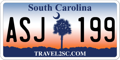 SC license plate ASJ199