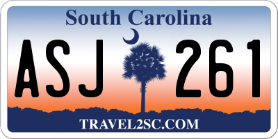 SC license plate ASJ261