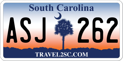 SC license plate ASJ262