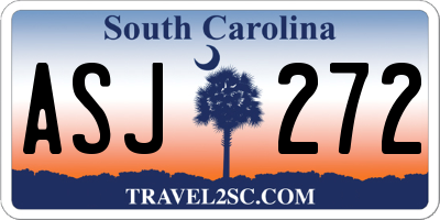 SC license plate ASJ272