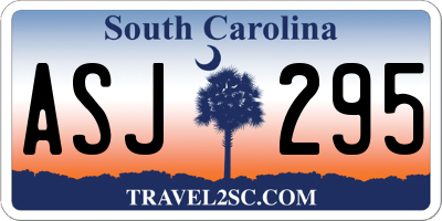 SC license plate ASJ295
