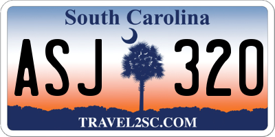 SC license plate ASJ320