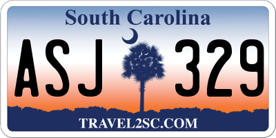 SC license plate ASJ329
