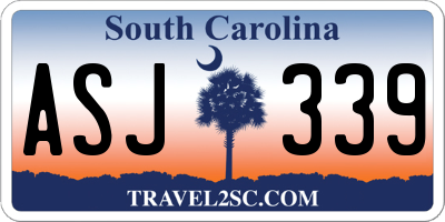 SC license plate ASJ339
