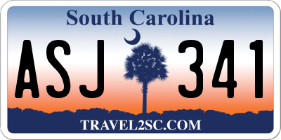 SC license plate ASJ341
