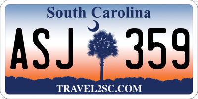 SC license plate ASJ359