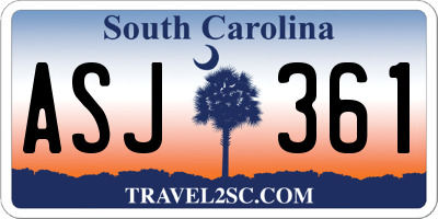 SC license plate ASJ361