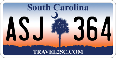 SC license plate ASJ364