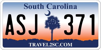 SC license plate ASJ371