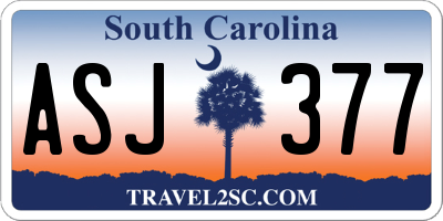 SC license plate ASJ377
