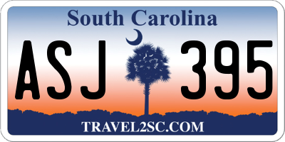 SC license plate ASJ395