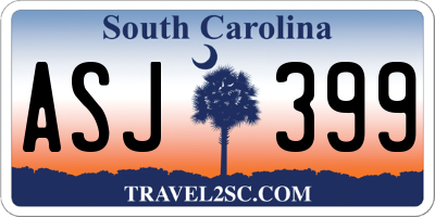 SC license plate ASJ399
