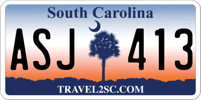 SC license plate ASJ413