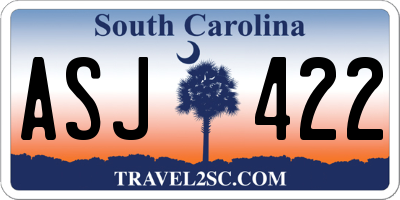SC license plate ASJ422