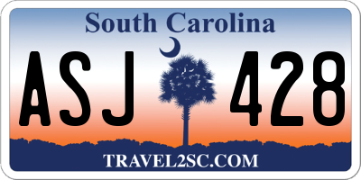 SC license plate ASJ428