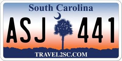 SC license plate ASJ441