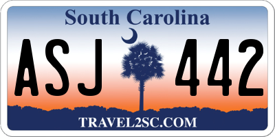 SC license plate ASJ442