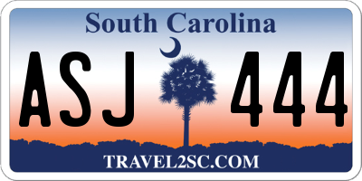 SC license plate ASJ444