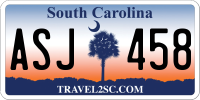 SC license plate ASJ458