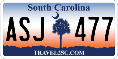 SC license plate ASJ477