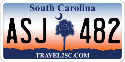 SC license plate ASJ482