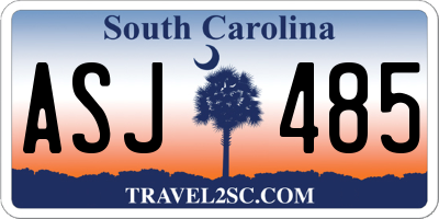 SC license plate ASJ485