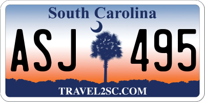 SC license plate ASJ495