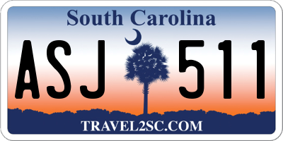SC license plate ASJ511