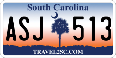 SC license plate ASJ513