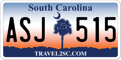 SC license plate ASJ515